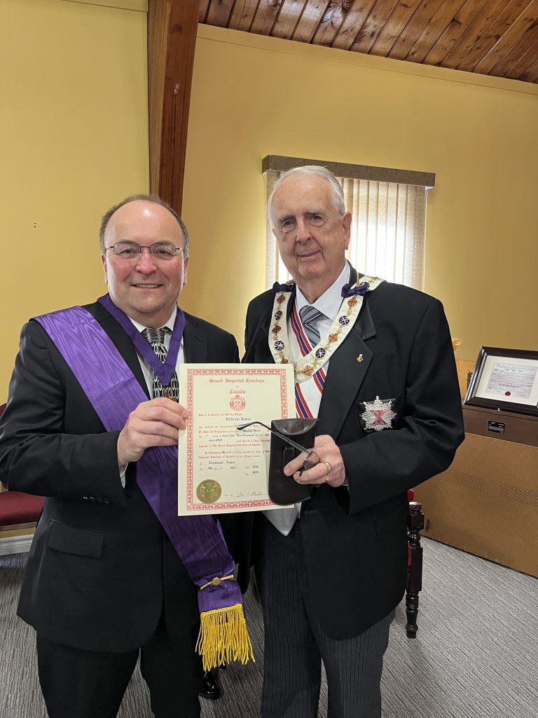 William Koval & M. Ill. Kt. Comp. Dennis O’Leary, G.C.C.