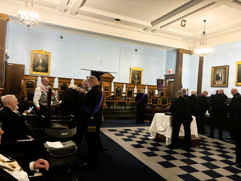 Grand Imperial Conclave of Canada in Montreal, just installed as the Grand Intendant General for the Maritime Division.