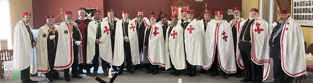 Knights in attendance of the conferring of the Order of the Temple on Sat. Aug. 30th 2025 on four candidates