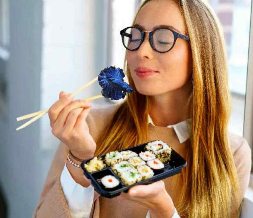 Don't know where she got Sushi